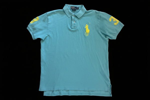 Polo Ralph Lauren Big Pony Polo Shirt Light Blue Size L